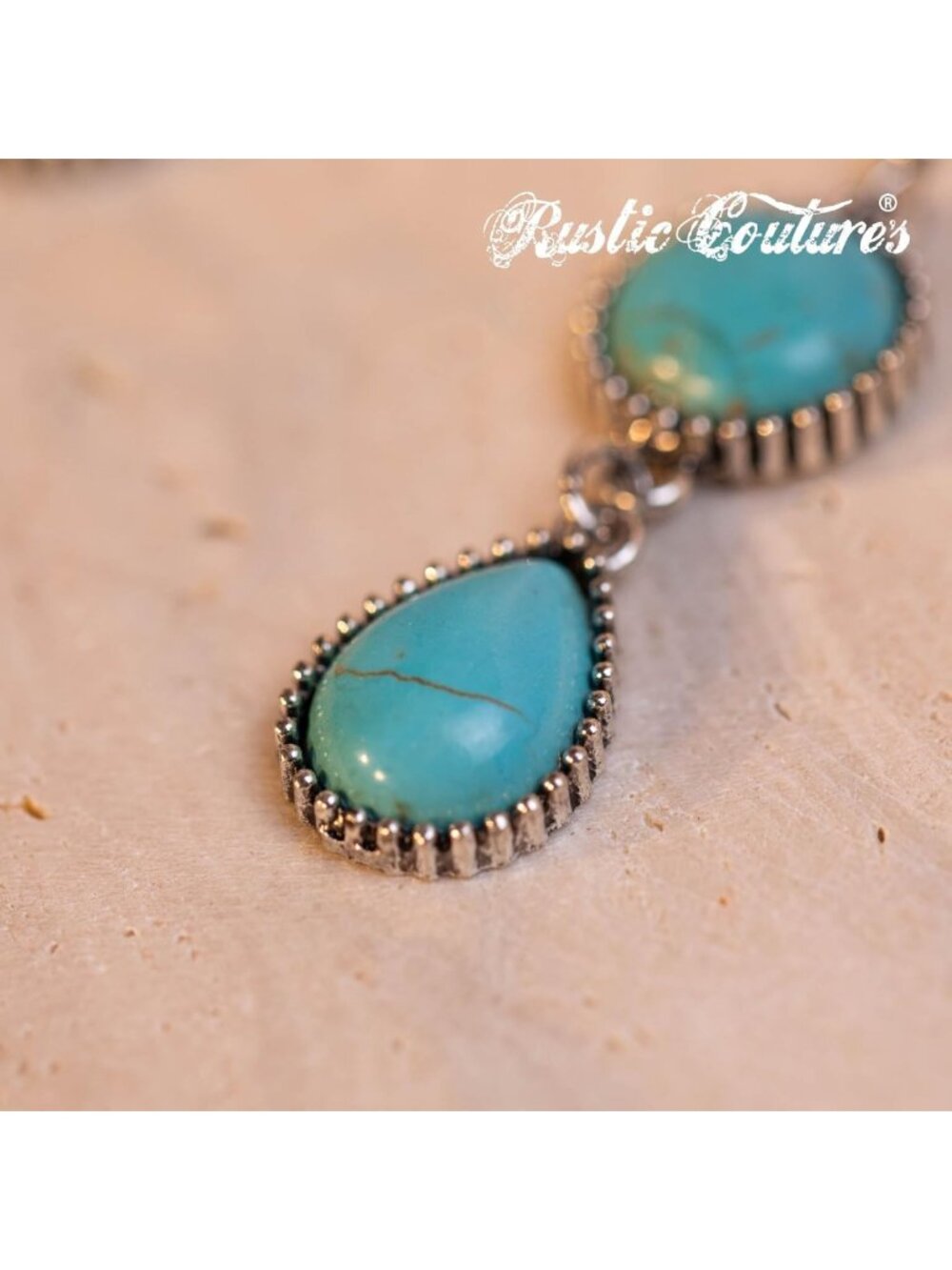 Turquoise Western Necklace & Earrings Set - Boho Jewelry for Women, Perfect Gift - Picture 7 of 7